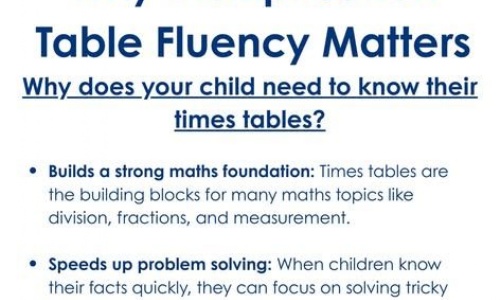 News » Times Tables fluency matters
